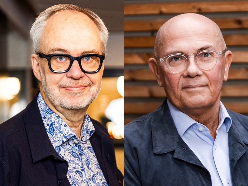 Porträtt Andreas Miller och Martin Fridolf.
