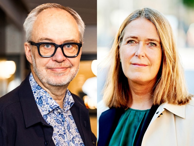Porträtt Andreas Miller och Sara Kullgren.