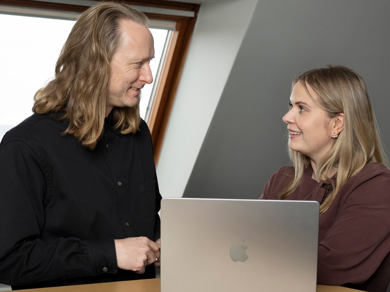 Porträtt Kaj Leissner och Karin Rödlix.