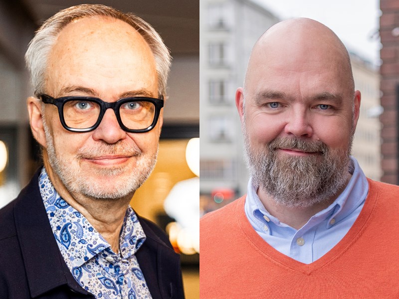 Porträtt Andreas Miller och Joakim Pettersson.