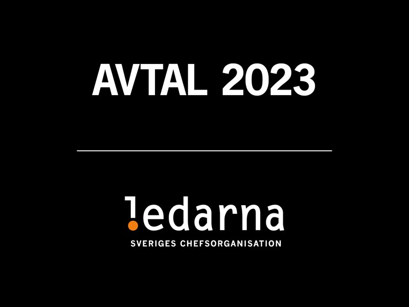 Ledarnas logotyp och text: Avtal 2023.